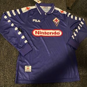 Florentina 98 retro soccer jersey Long Sleeve Fila